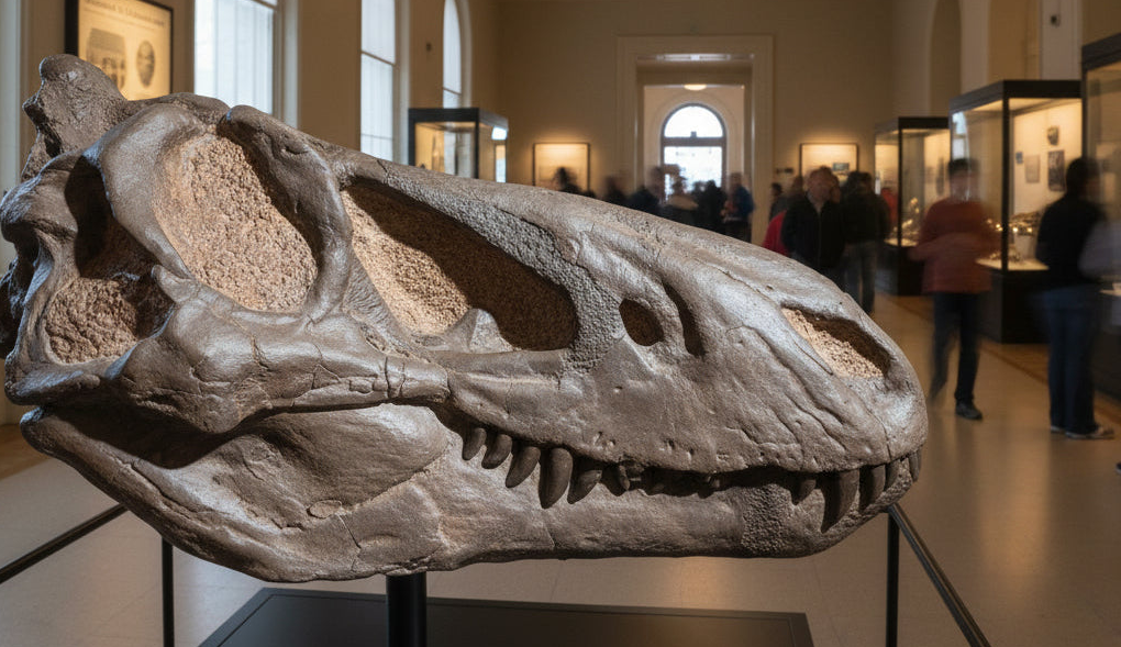 Nanotyrannus skull replica for sale, a T rex skull replica fopr sale at The Prehistoric Store. Was Nanotyurannus a baby T rex?