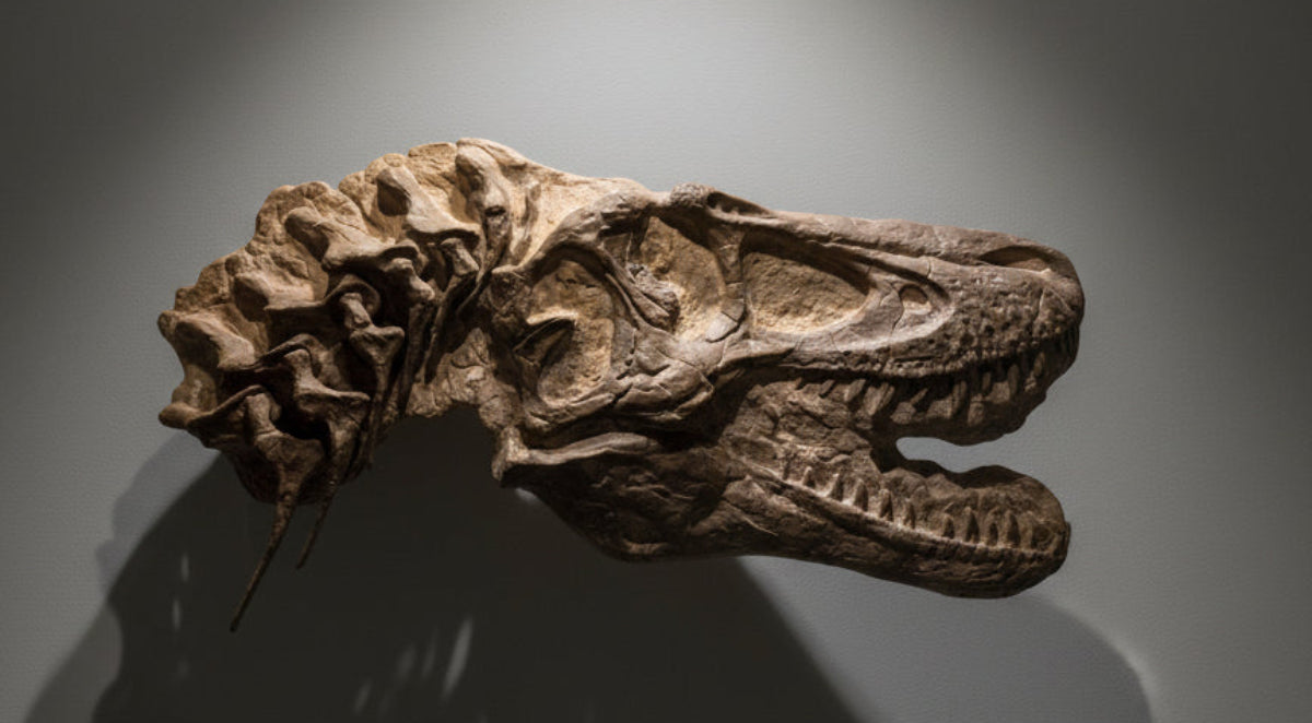baby T rex skull replica